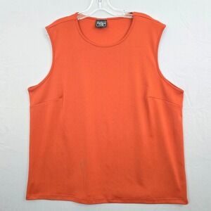 Southern Lady Sleeveless Scoop Neck Burnt Orange Top‎ 2XL